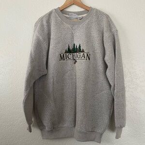 Michigan embroidered sweatshirt